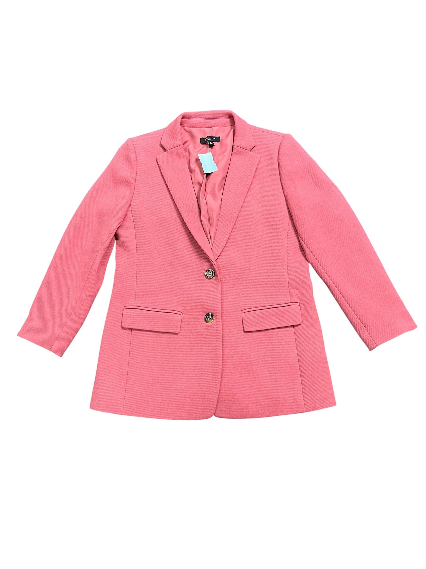 Blazer By Ann Taylor In Pink, Size:Mp