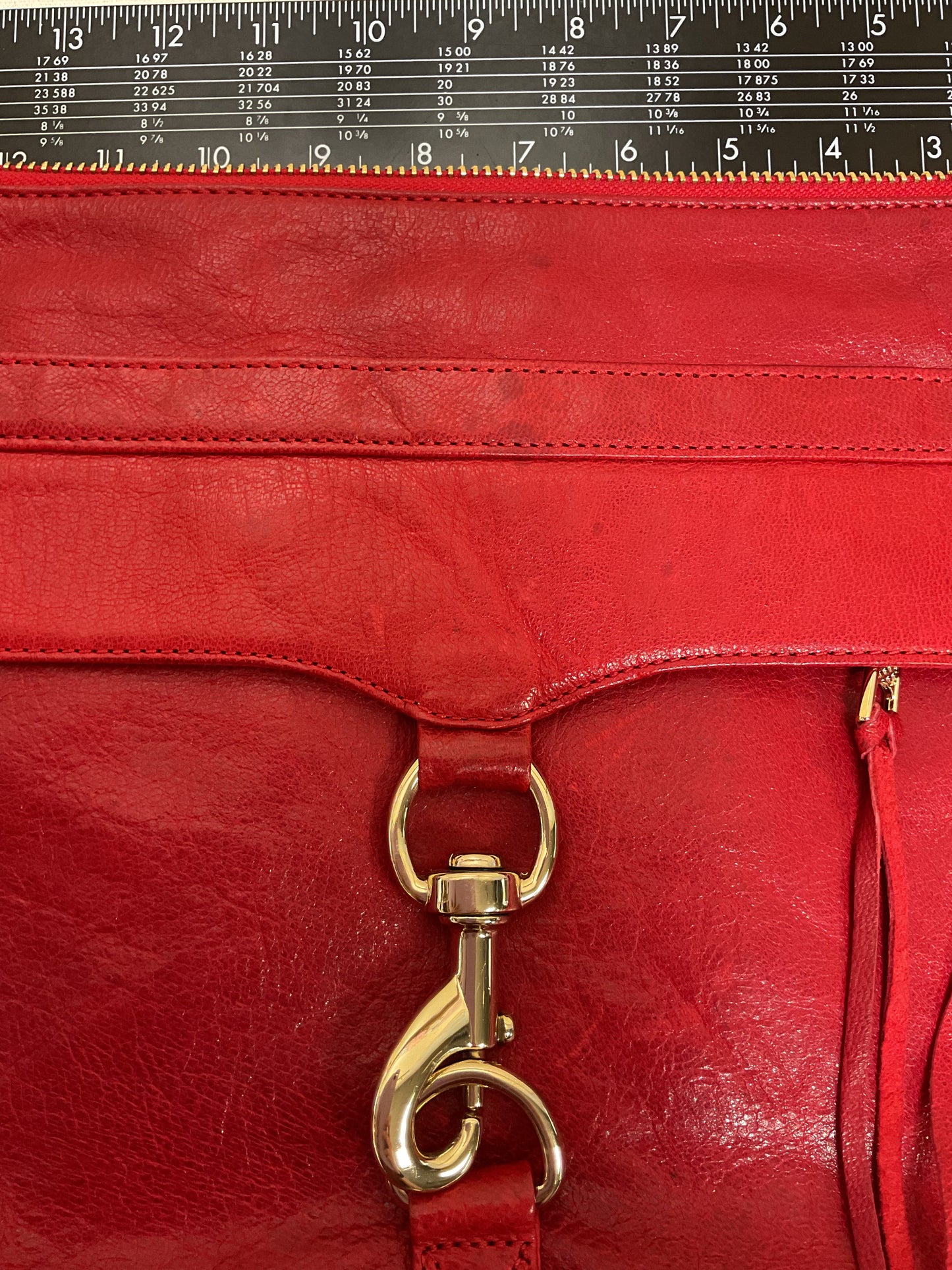 Handbag Designer By Rebecca Minkoff In Red, Size:Medium