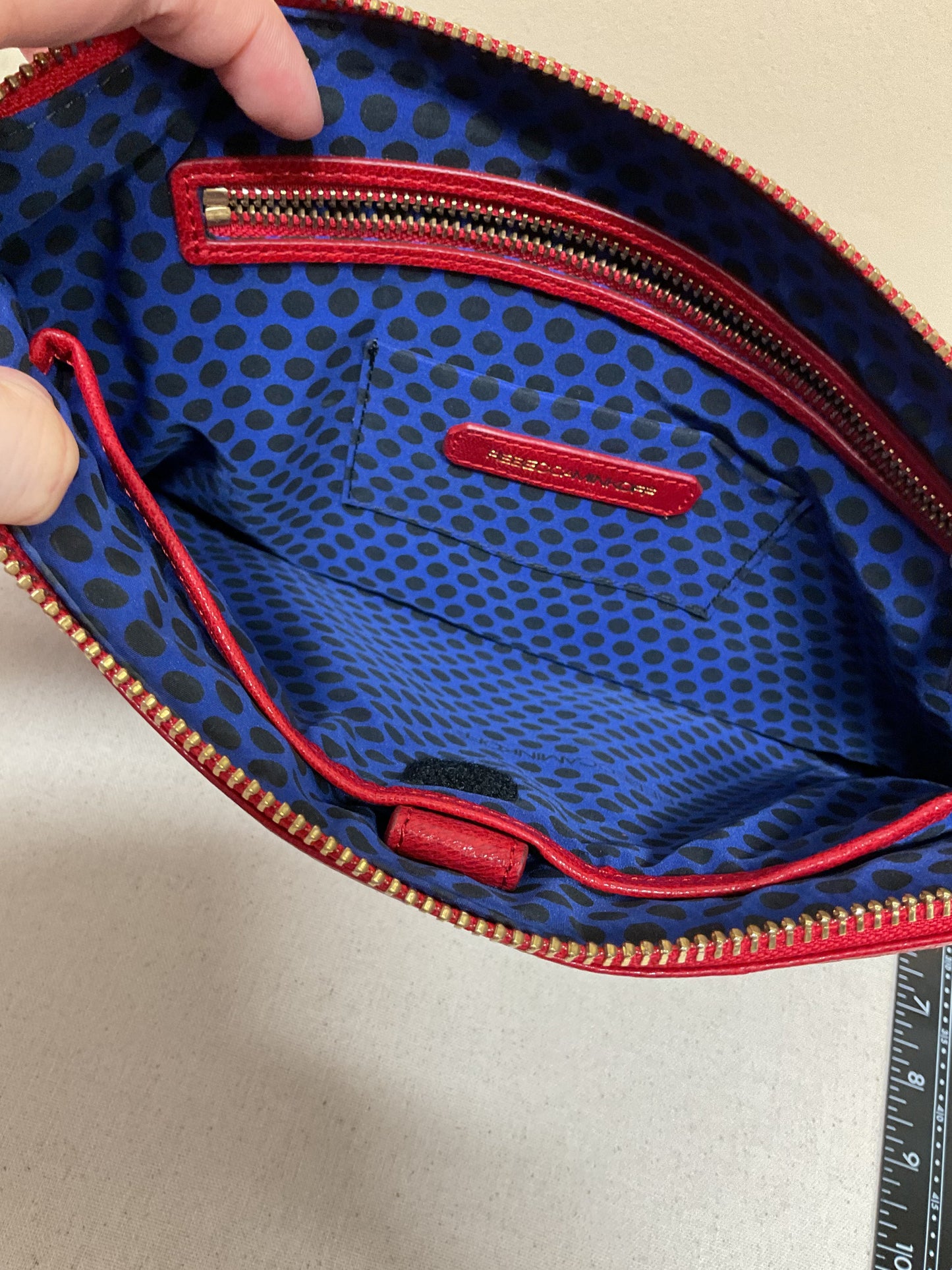 Handbag Designer By Rebecca Minkoff In Red, Size:Medium