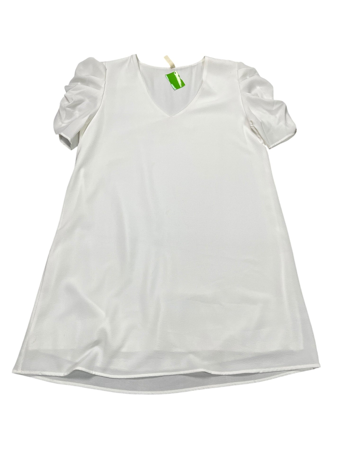 Dress Casual Short By Tyche In White, Size:M