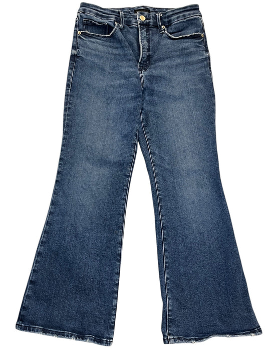 Jeans Flared By Good American In Blue Denim, Size:8