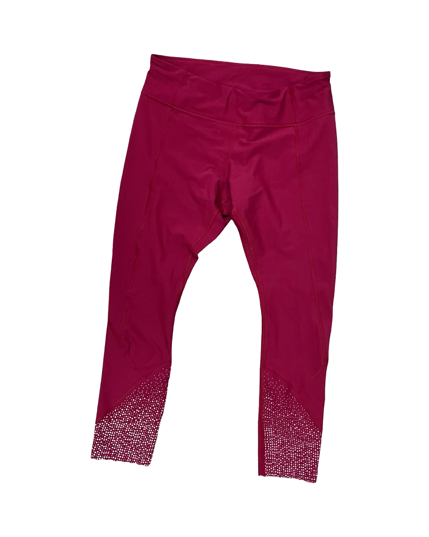Athletic Leggings Capris By Lululemon In Red, Size:10