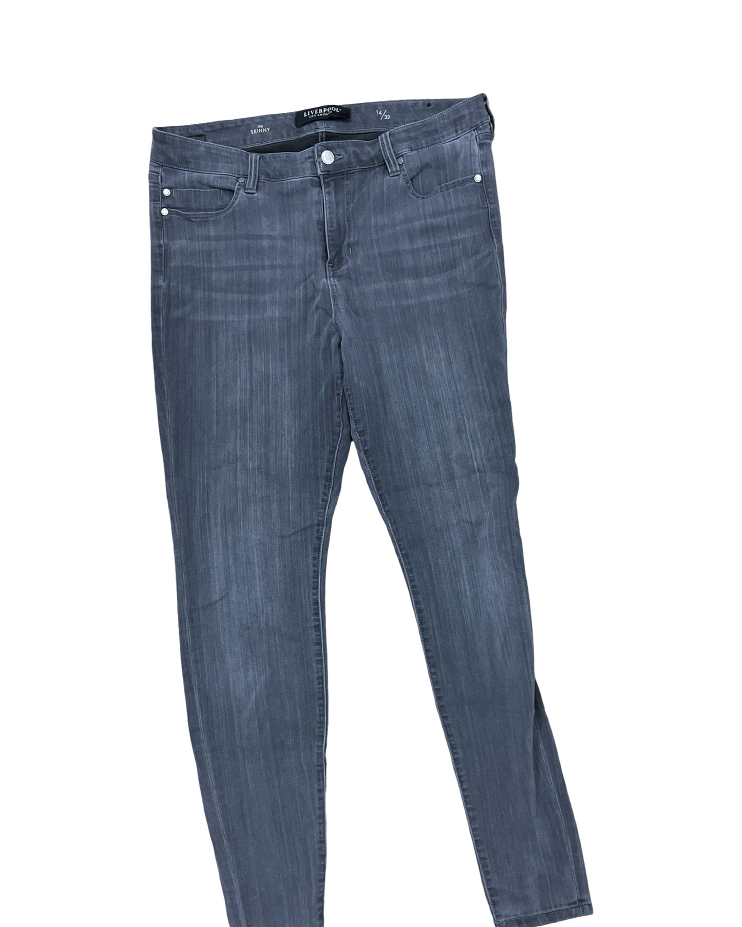 Jeans Skinny By Liverpool In Grey, Size:14