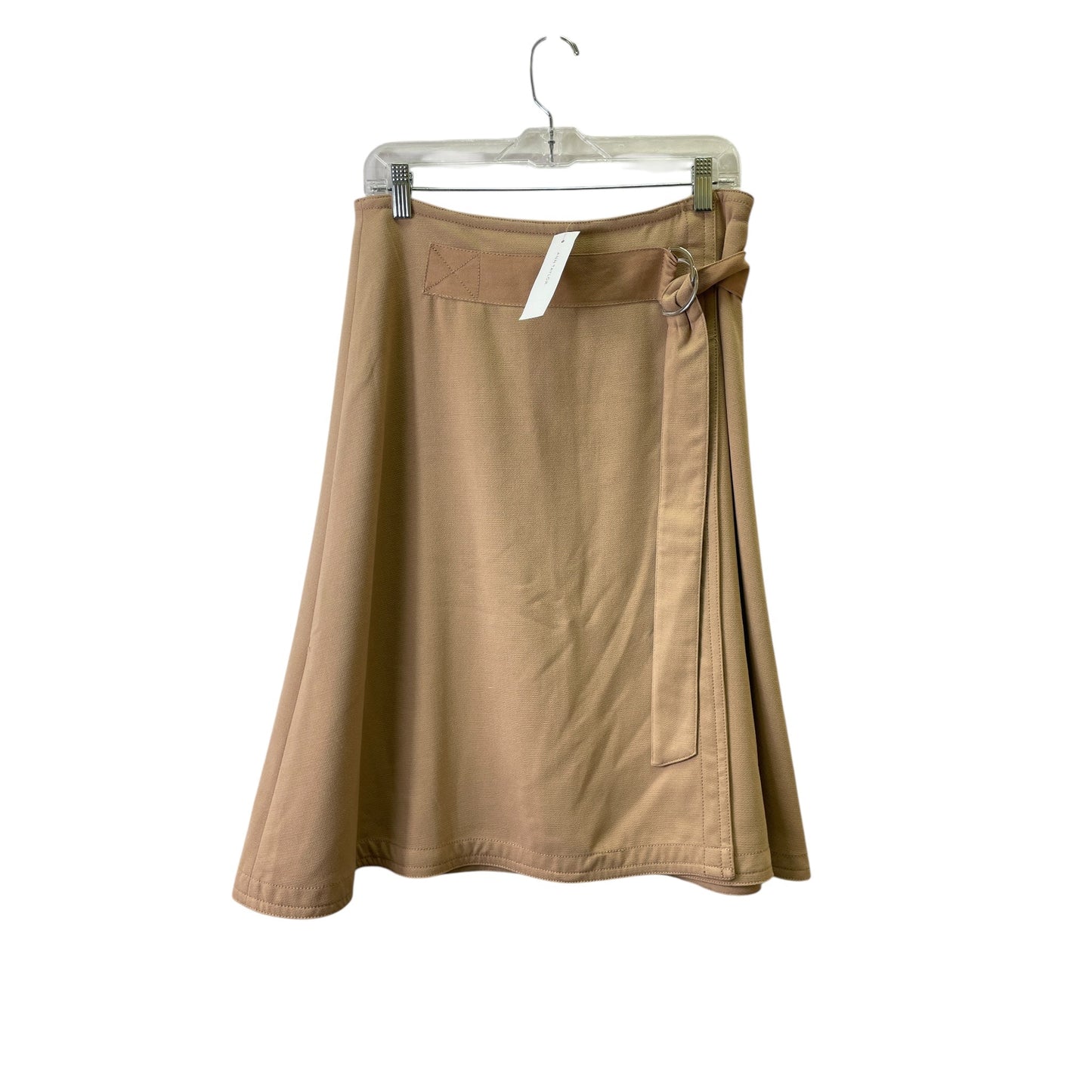 Skirt Midi By Ann Taylor In Tan, Size:12