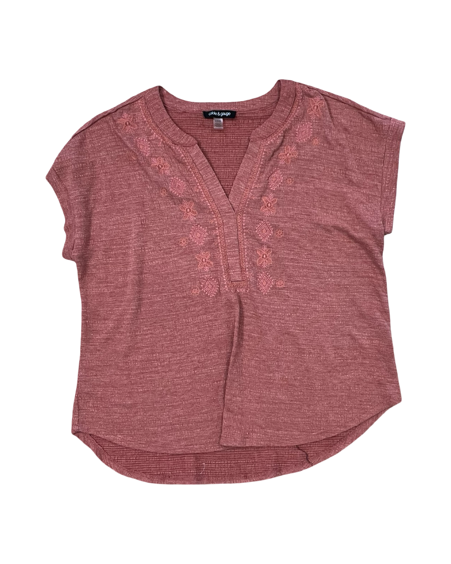 Top Ss By Cable And Gauge In Red, Size:S