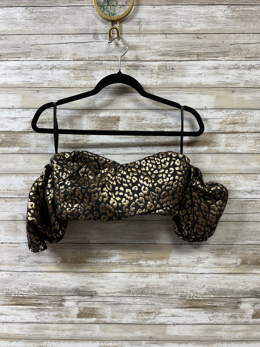 Top Ss By Cmb In Black & Gold, Size:S
