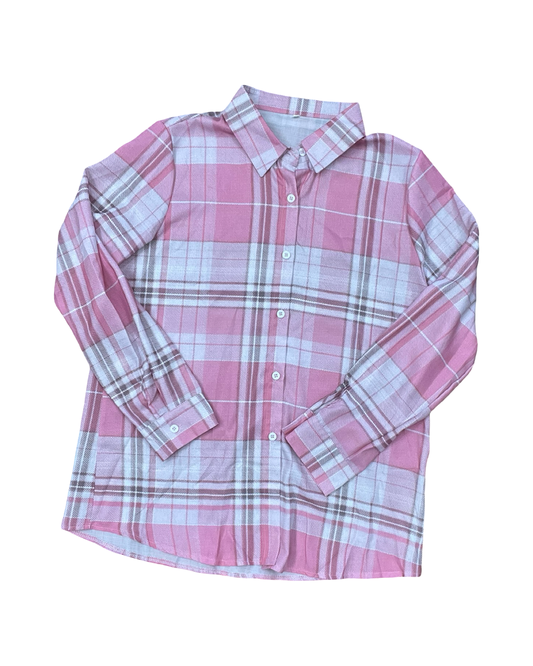 Blouse Ls By Clothes Mentor In Pink, Size:L