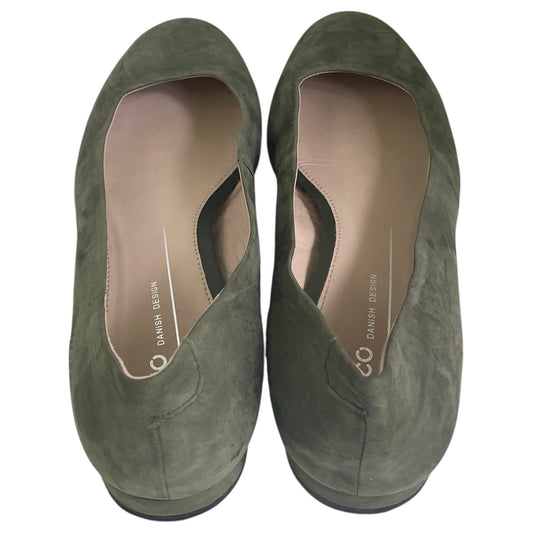 Shoes Flats By Ecco In Green, Size:7