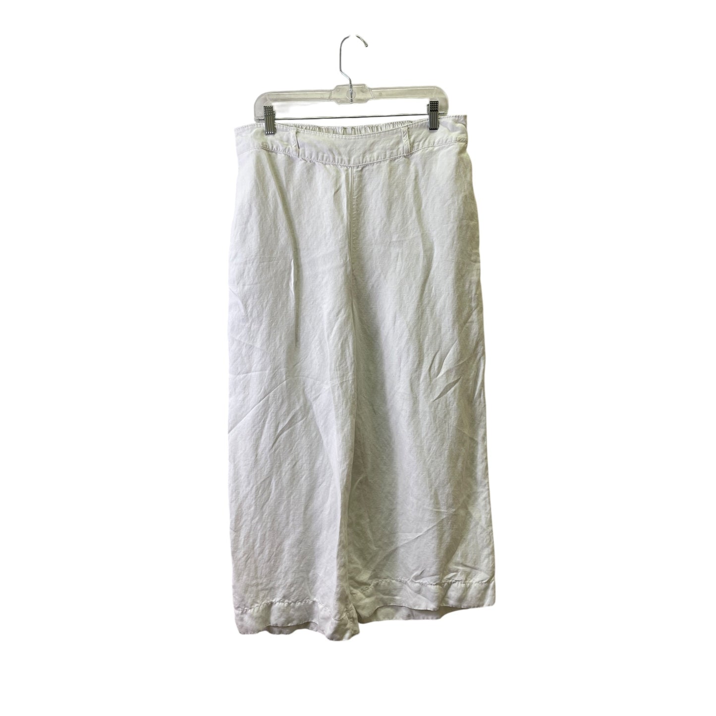Pants Designer By Halston In White, Size:Xl