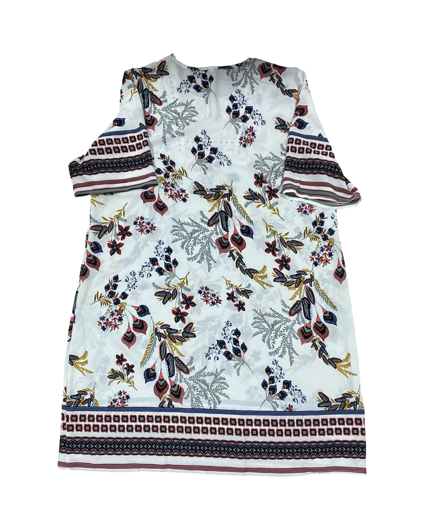 Dress Casual Midi By Clothes Mentor In White, Size:1X