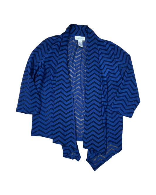 Cardigan By Clothes Mentor In Blue, Size:M