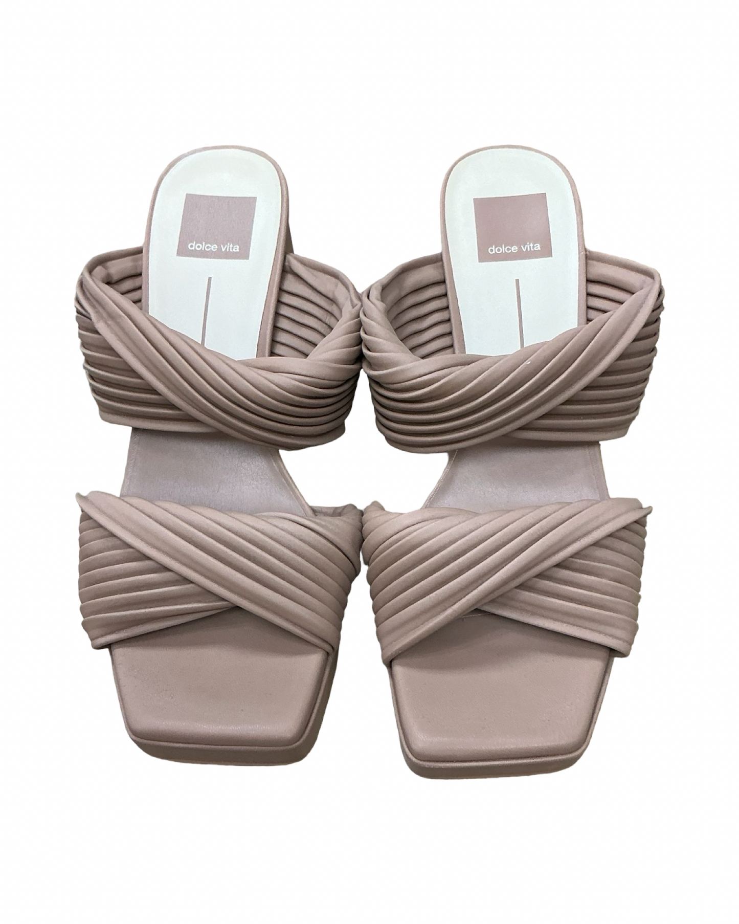 Sandals Heels Block By Dolce Vita In Tan, Size:9.5