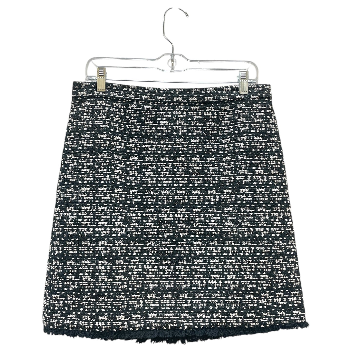 Skirt Mini & Short By Ann Taylor In Black & White, Size:10P