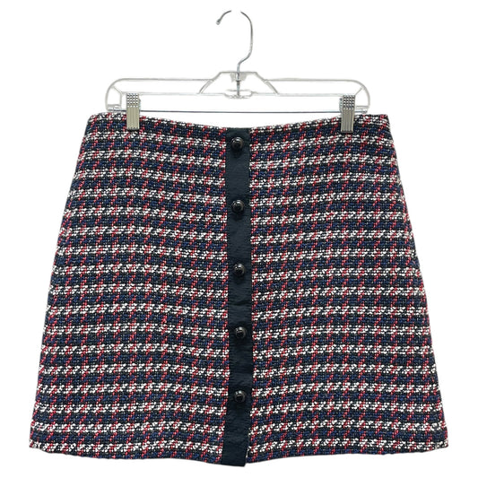Skirt Mini & Short By Loft In Blue & Red, Size:10P