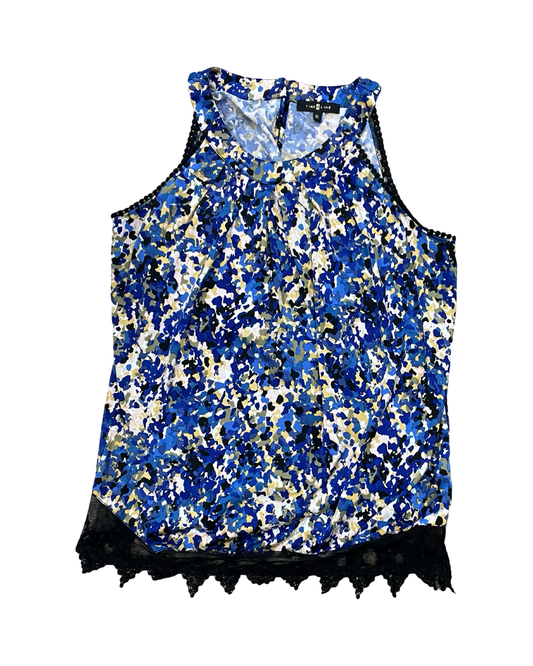 Top Sleeveless By Cmc In Blue & Green, Size:Xl