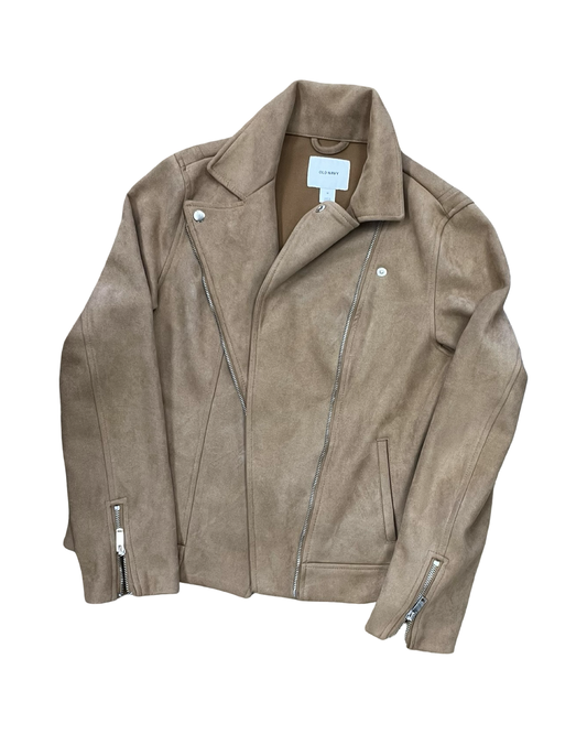 Jacket Moto By Old Navy In Tan, Size:M