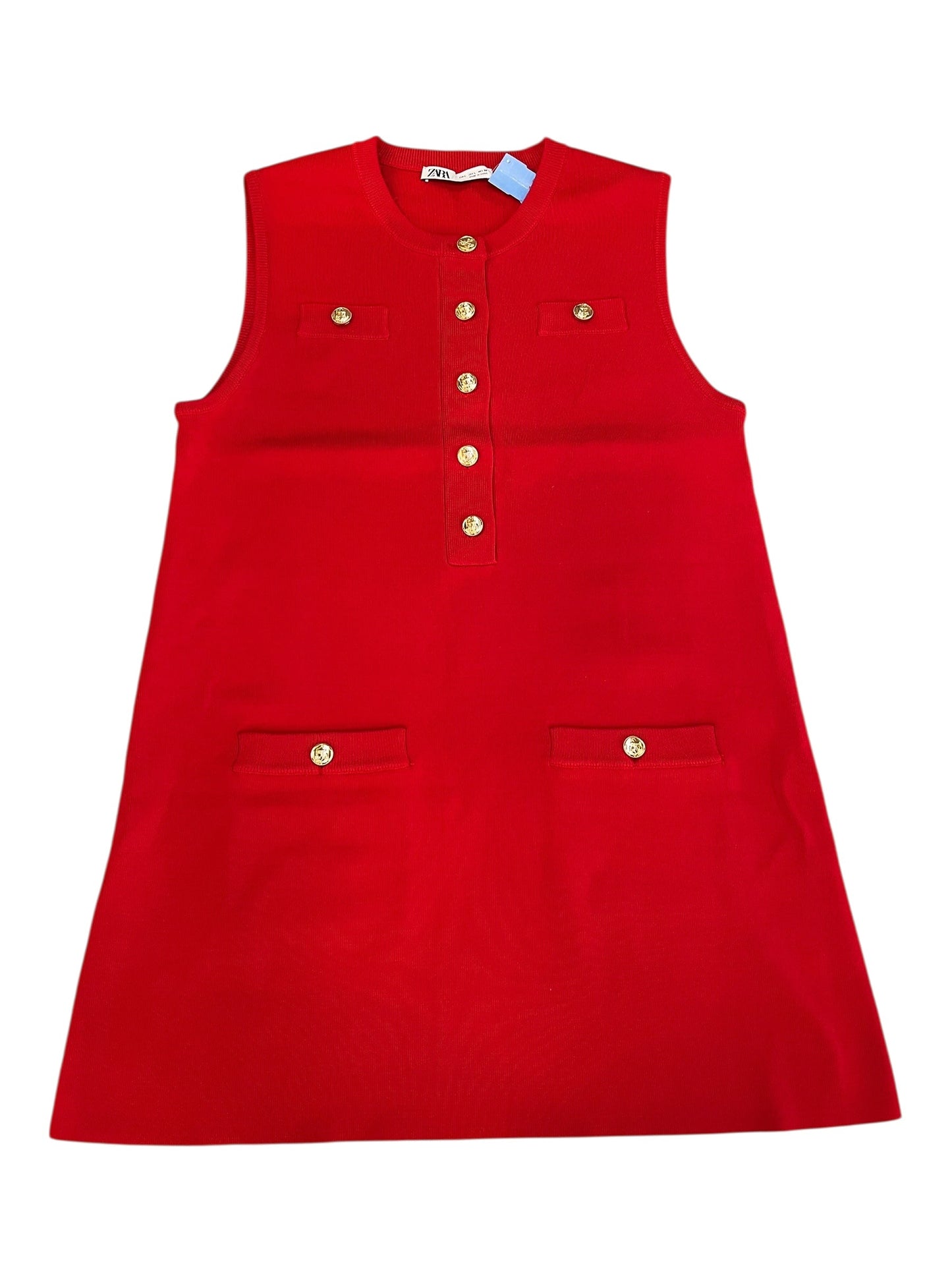 Dress Casual Short By Zara In Red, Size:L