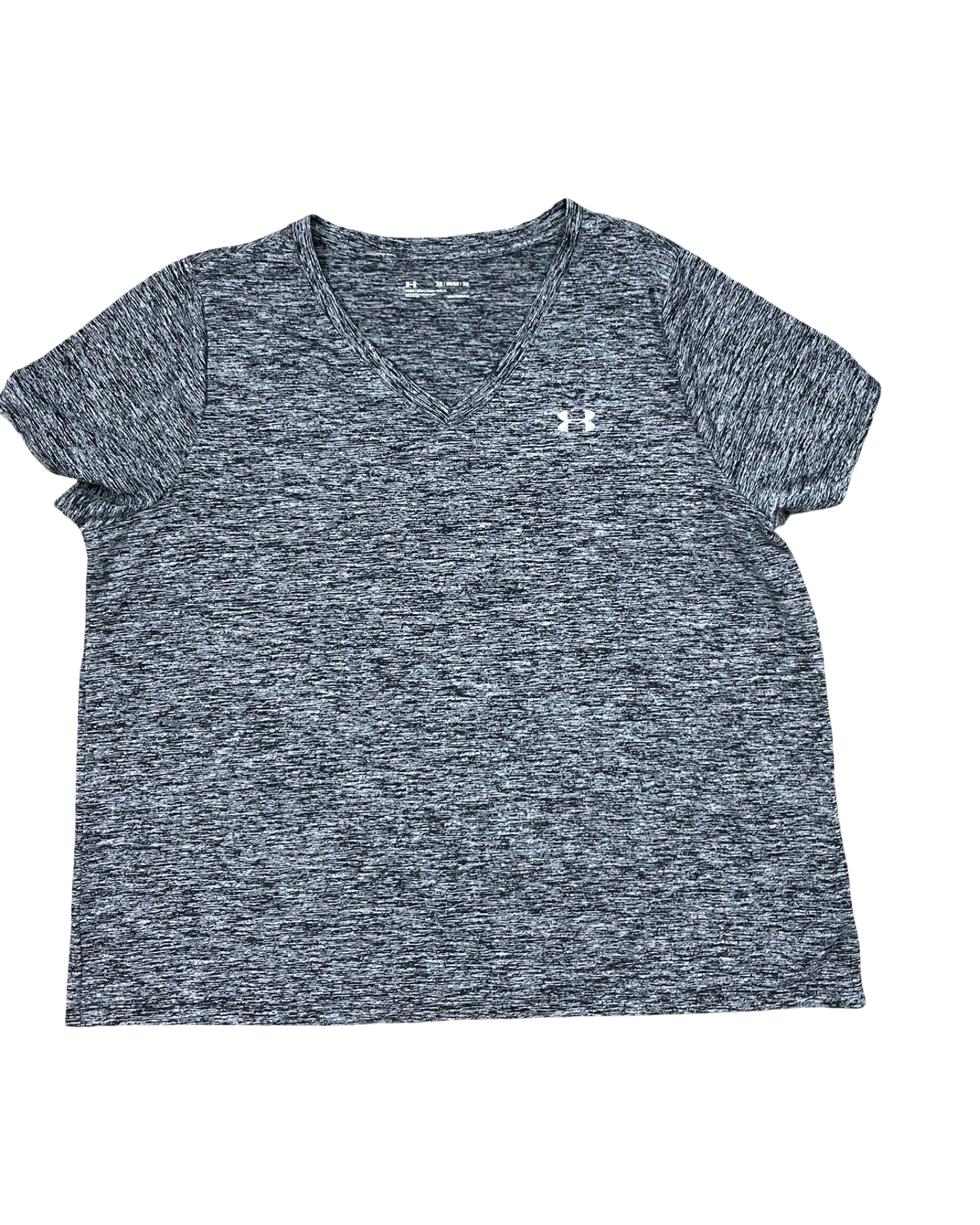 Athletic Top Ss By Under Armour In Grey, Size:2X
