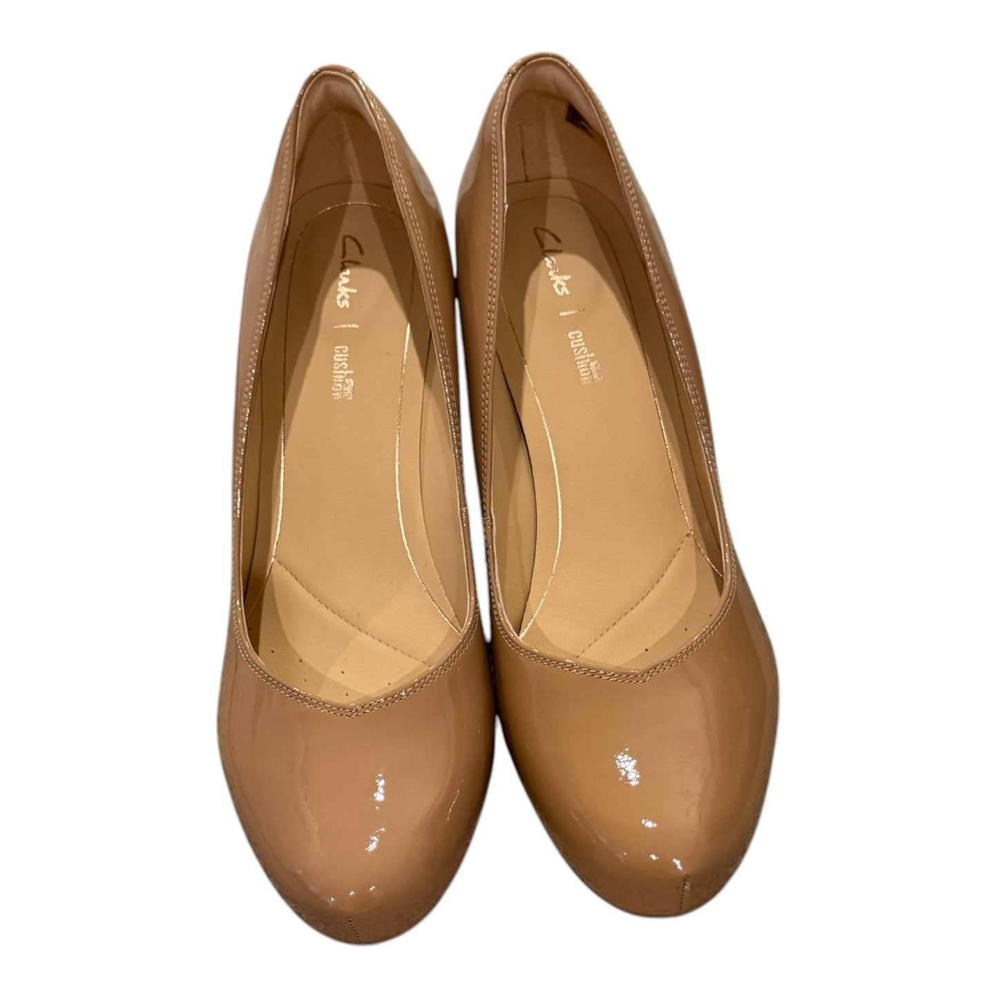 Shoes Heels Block By Clarks In Peach, Size:10