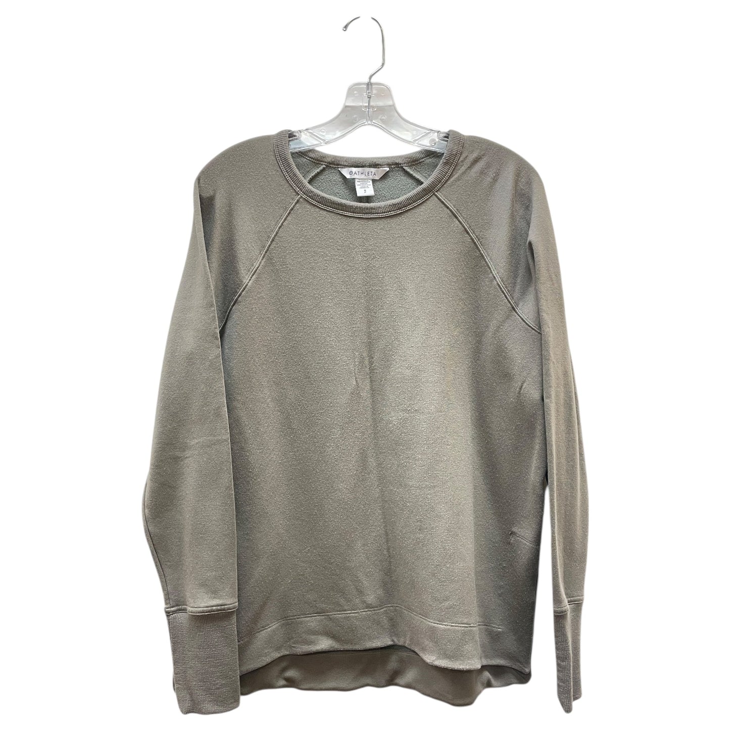 Athletic Sweatshirt Crewneck By Athleta In Taupe, Size:S