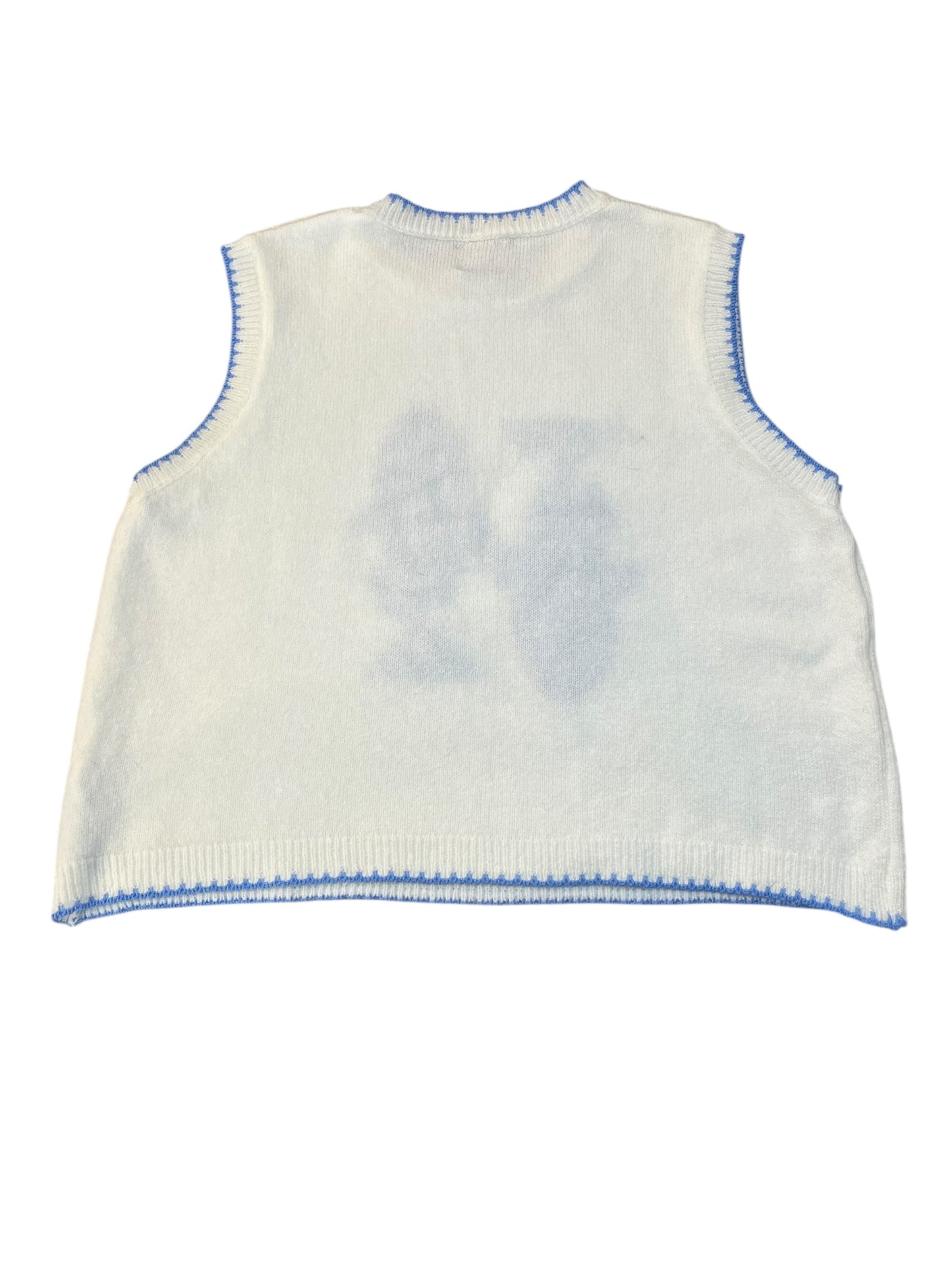 Vest Sweater By Asos In White, Size:M