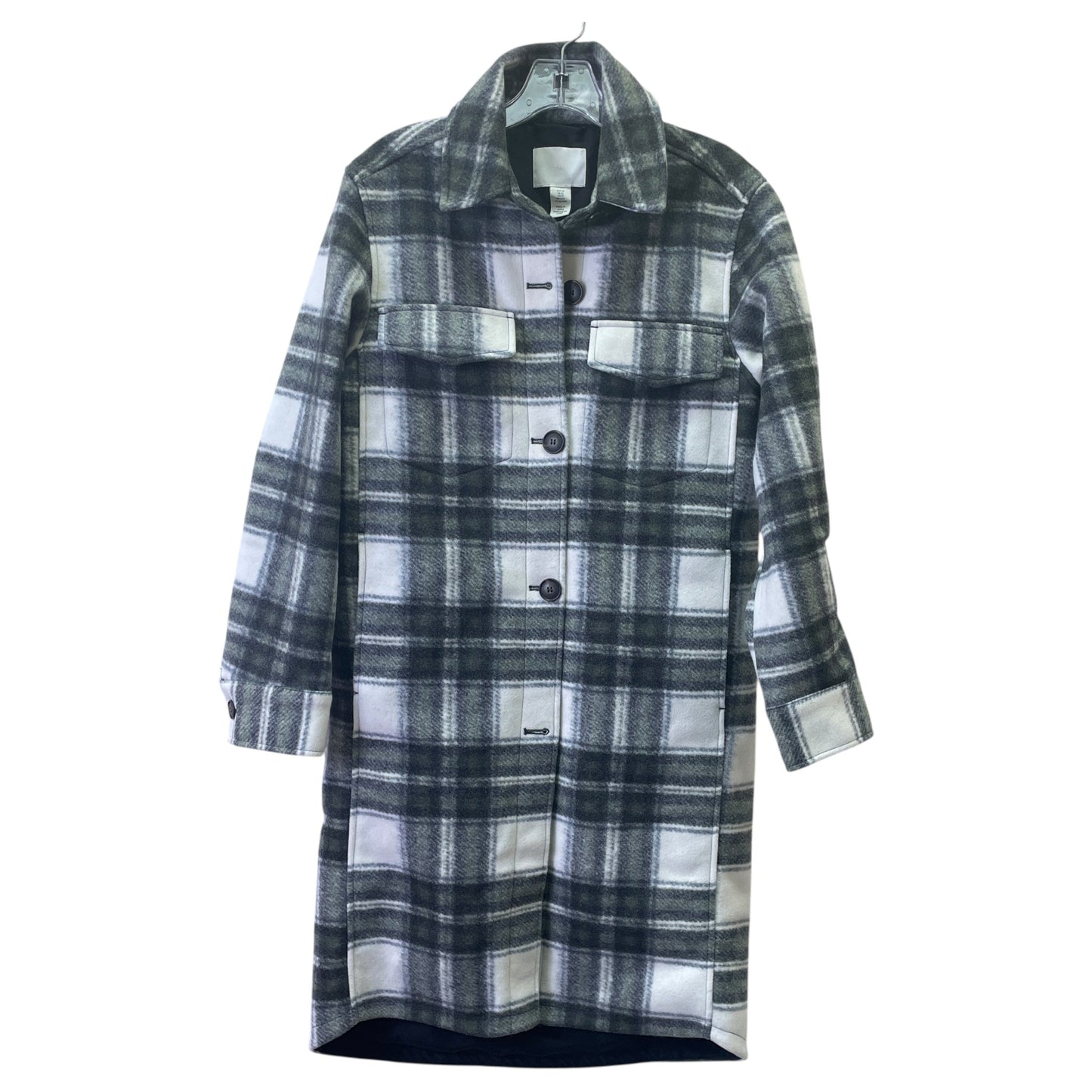 Coat Other By H&M In Green & Grey, Size:Xs