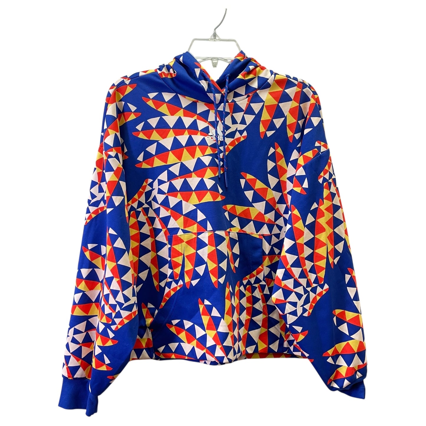 Athletic Top Ls Hoodie By Adidas In Multi, Size:M