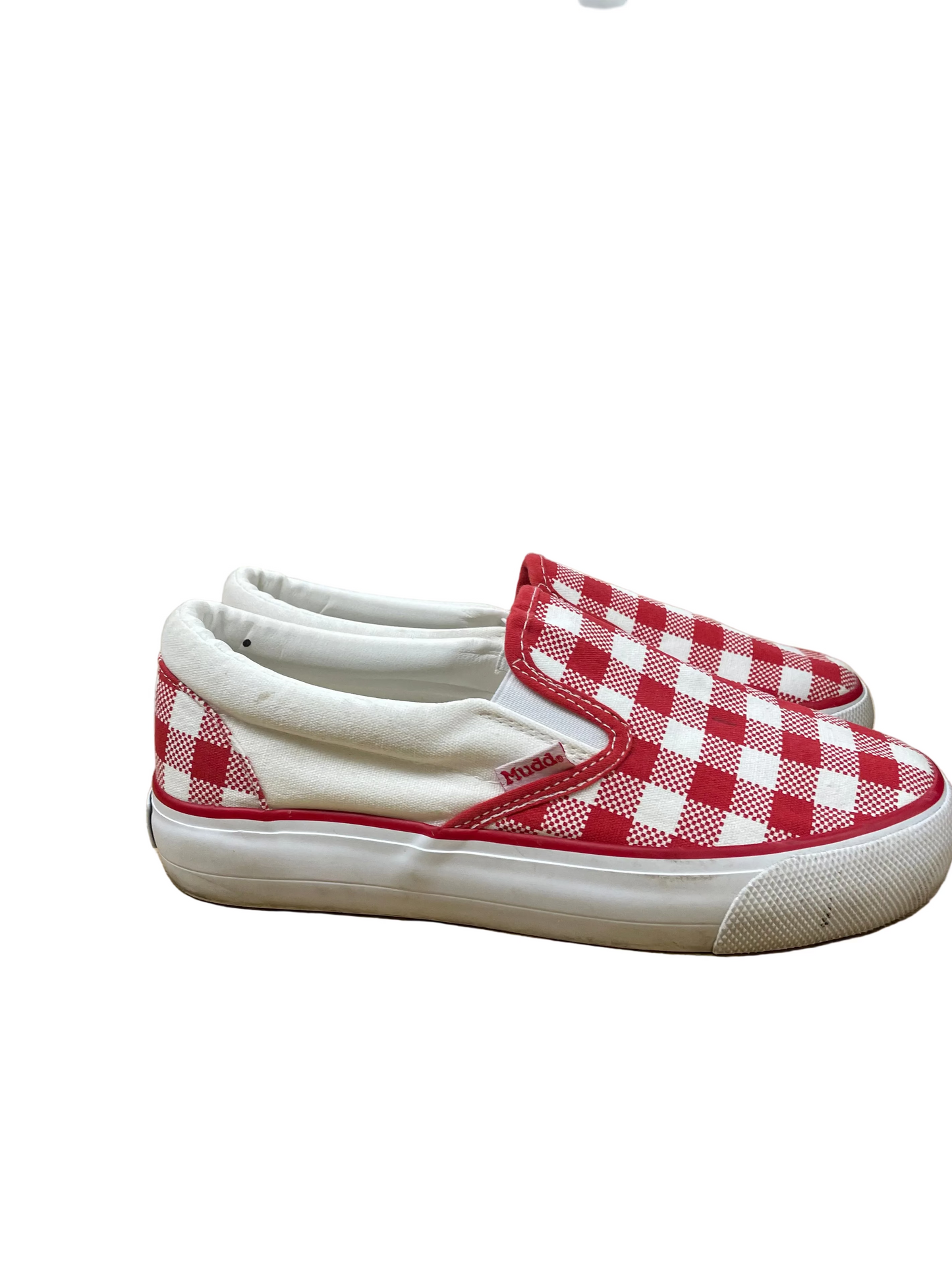 Shoes Sneakers Platform By Mudd In Red & White, Size:7.5