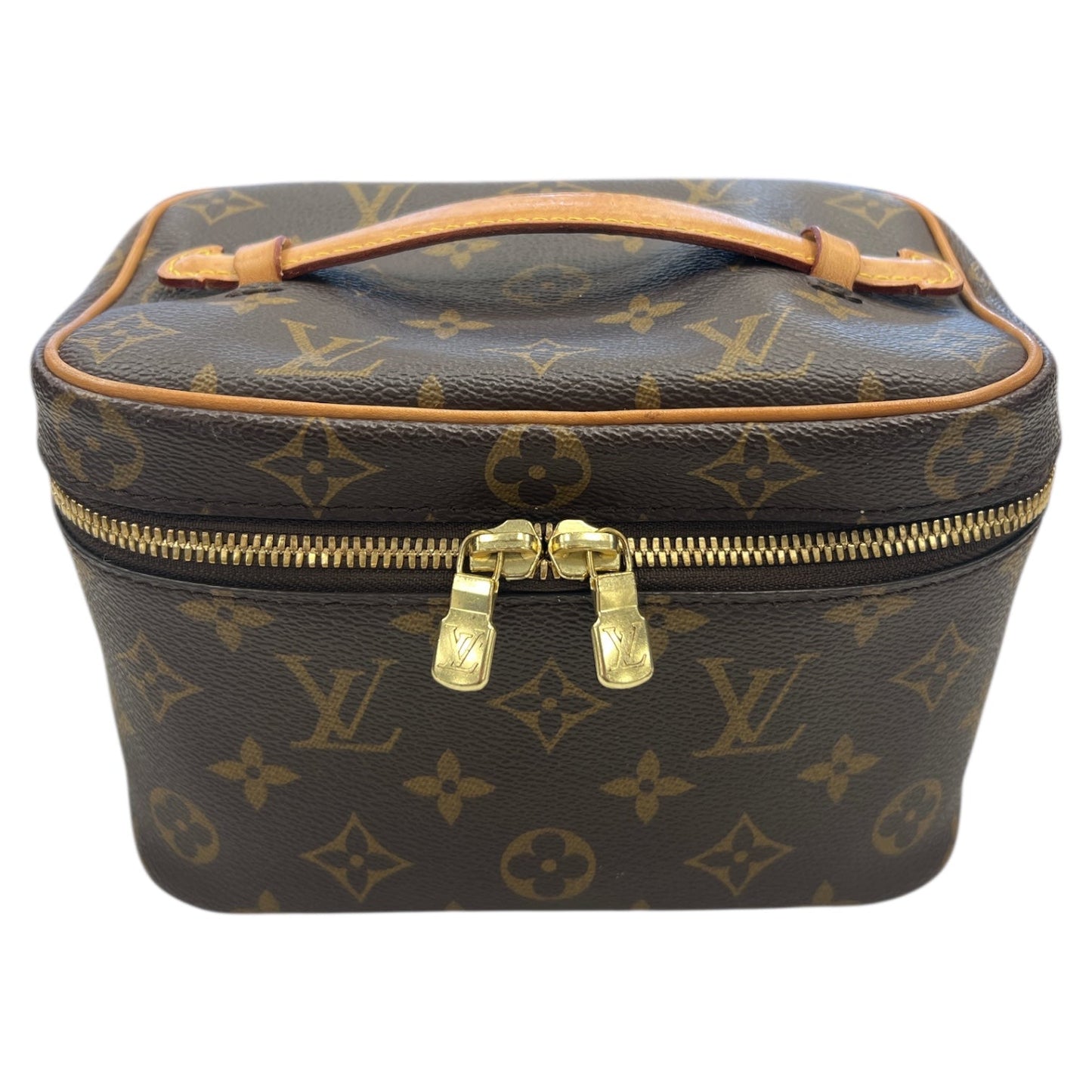 Makeup Bag Luxury Designer By Louis Vuitton In Brown, Size:Small