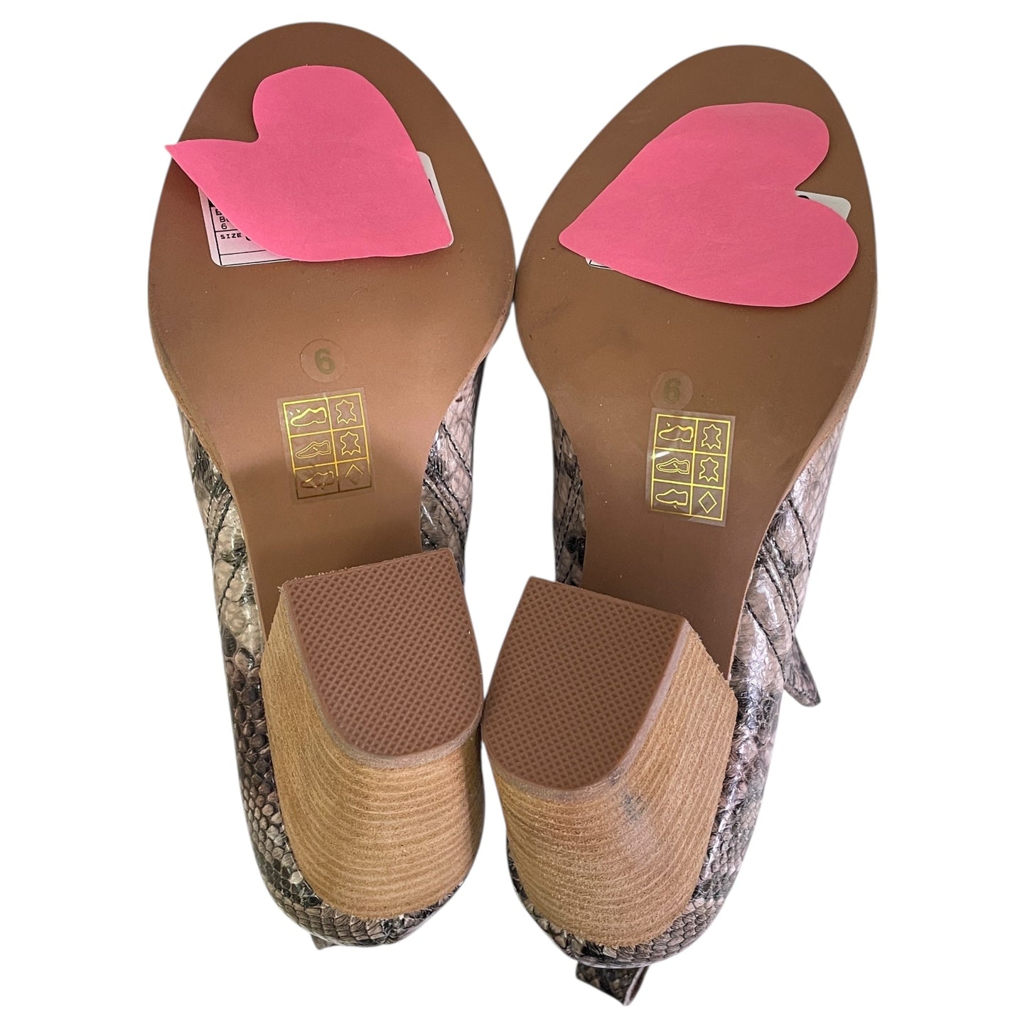 BOOTS ANKLE HEELS by JEFFREY CAMPBELL In BLACK & BROWN, Size: 6