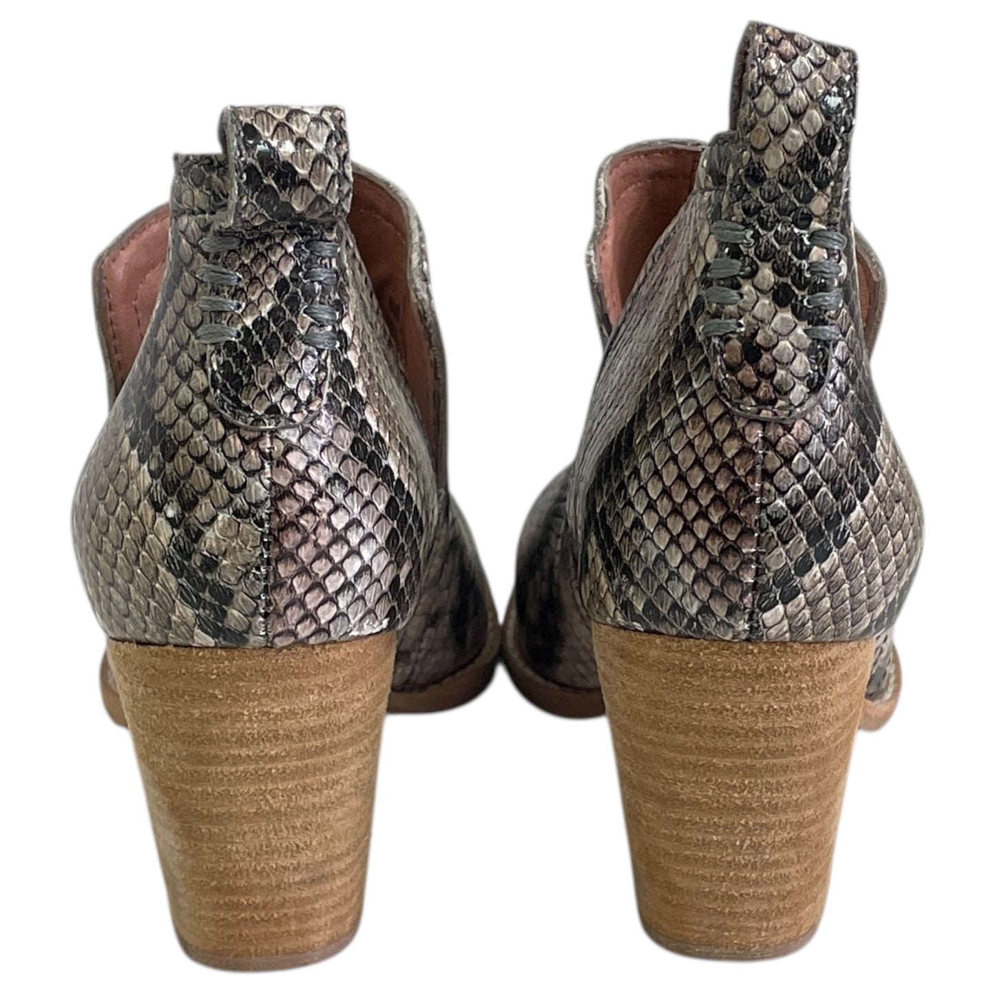 BOOTS ANKLE HEELS by JEFFREY CAMPBELL In BLACK & BROWN, Size: 6