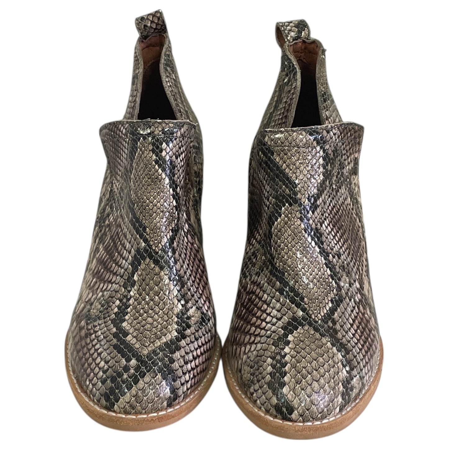 BOOTS ANKLE HEELS by JEFFREY CAMPBELL In BLACK & BROWN, Size: 6