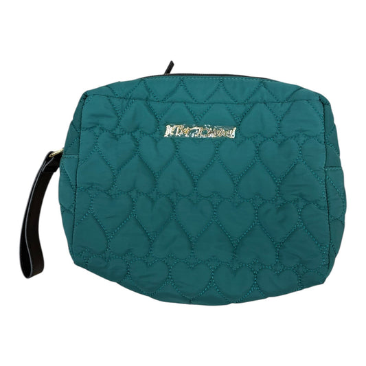 Makeup Bag By Betsey Johnson In Green, Size:Large