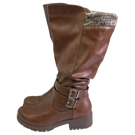 BOOTS MID-CALF FLATS by MAURICES In BROWN, Size: 7.5