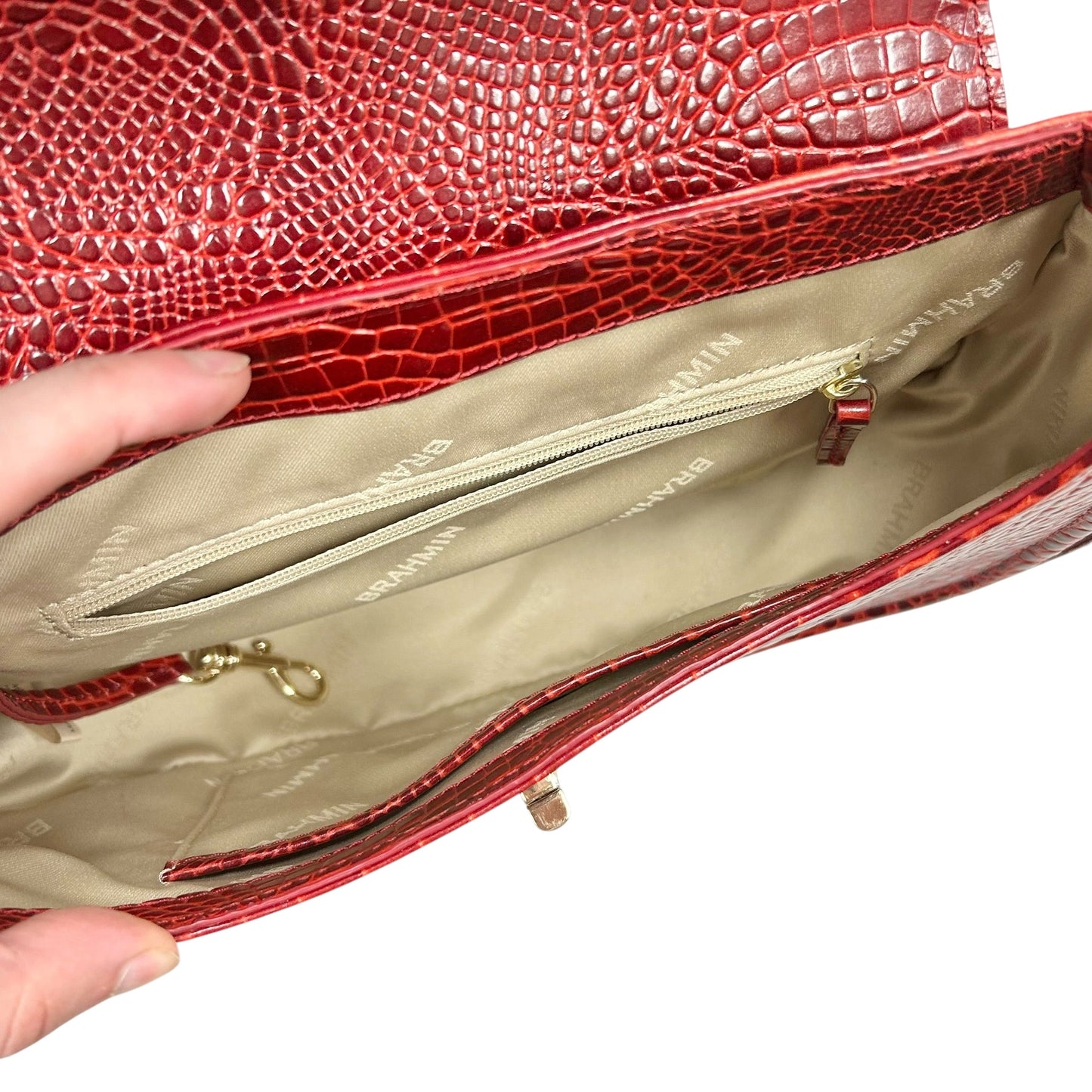 Crossbody Designer By Brahmin, Size: Medium