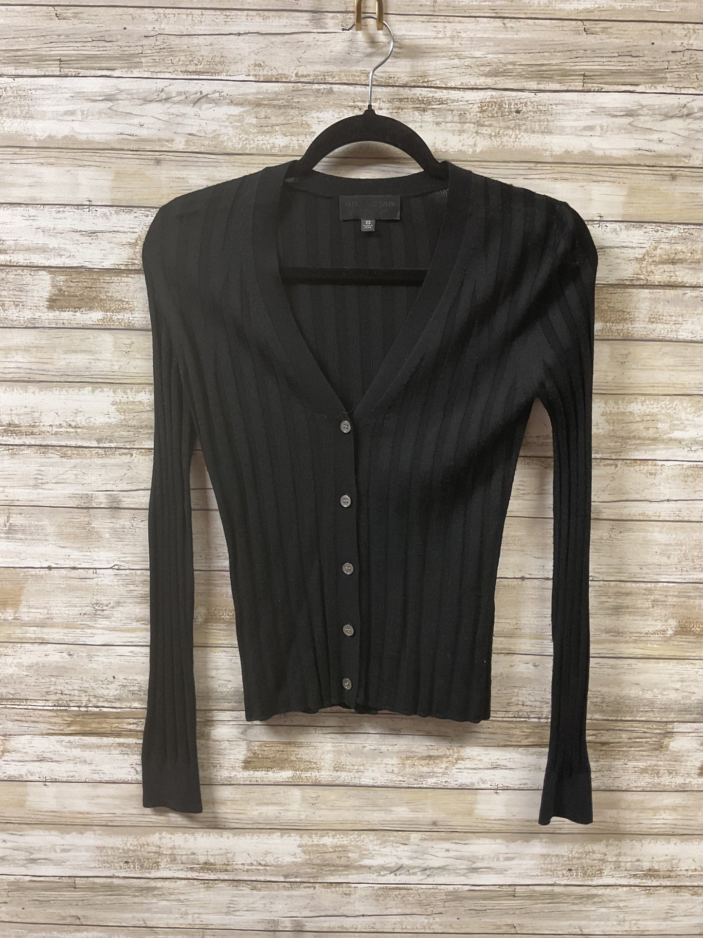 Cardigan By Nili Lotan In Black, Size:Xs