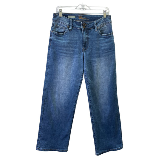 Jeans Wide Leg By Kut In Blue Denim, Size:8
