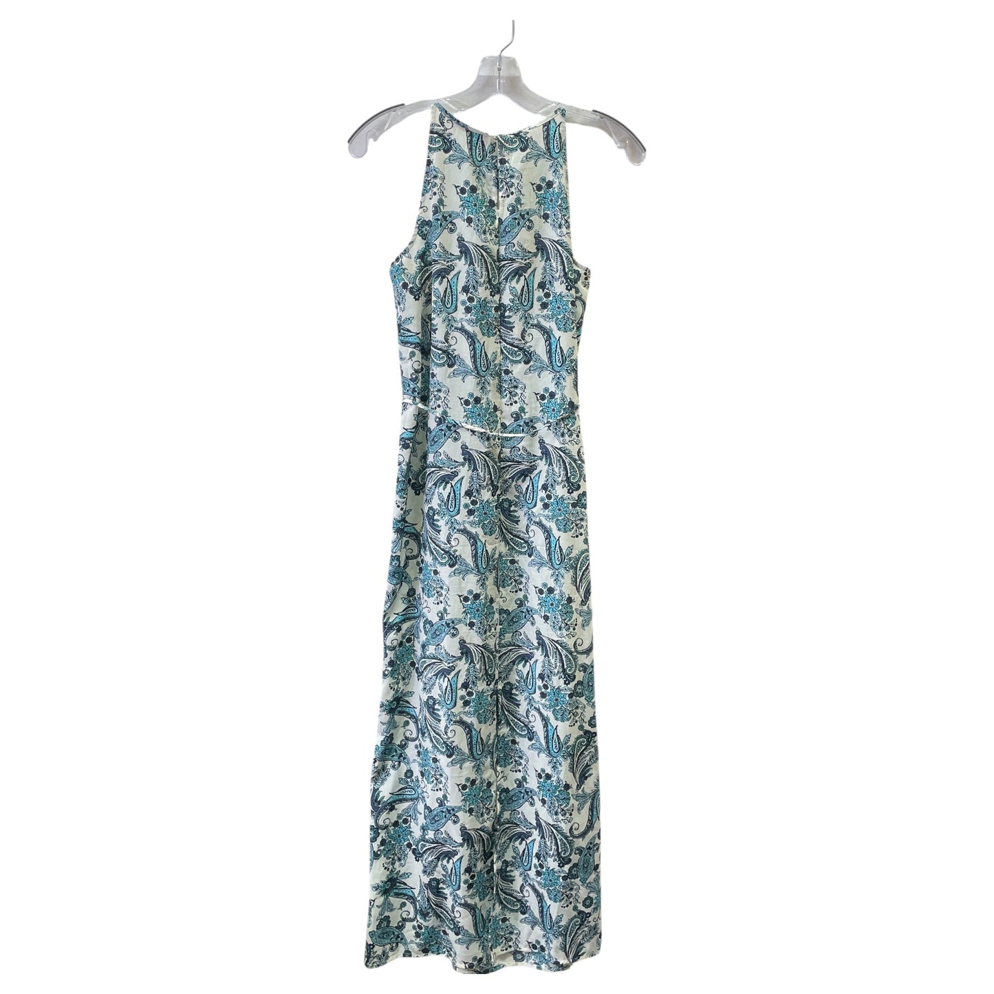 Dress Casual Maxi By Loft In Blue & White, Size:4P