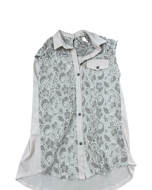 Cardigan By Pol In Cream, Size:L