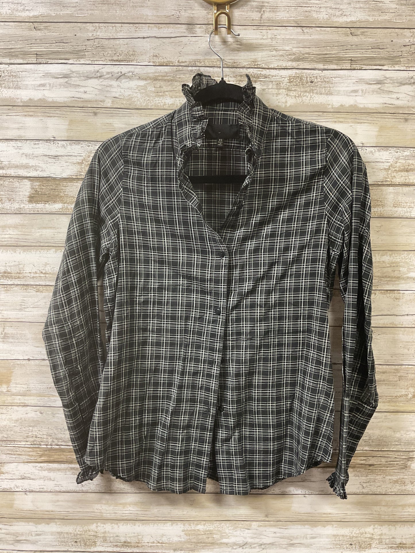 Top Ls By Nili Lotan In Black & White, Size:Xs