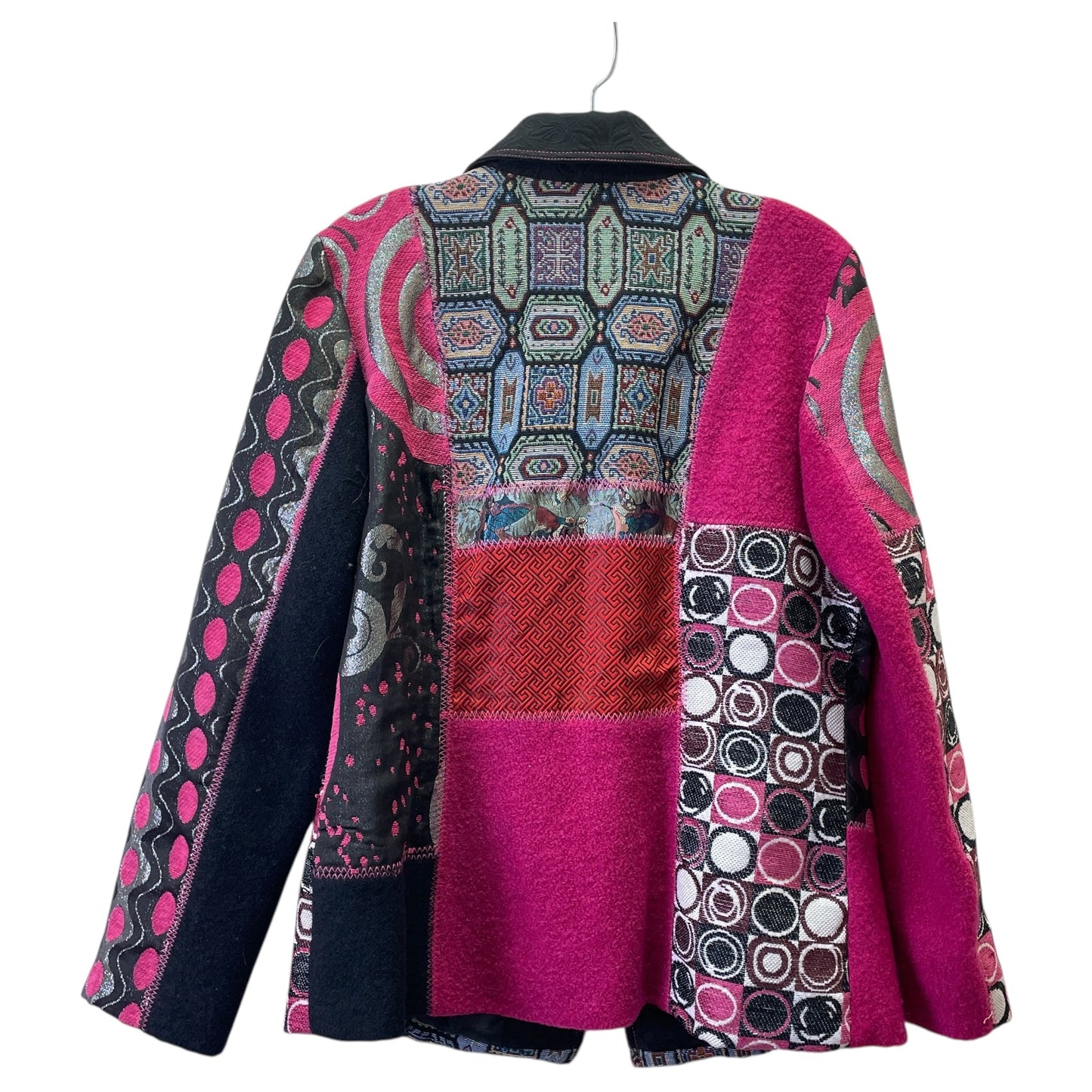 Blazer By MISTROR IMAGE In Black & Pink, Size:L