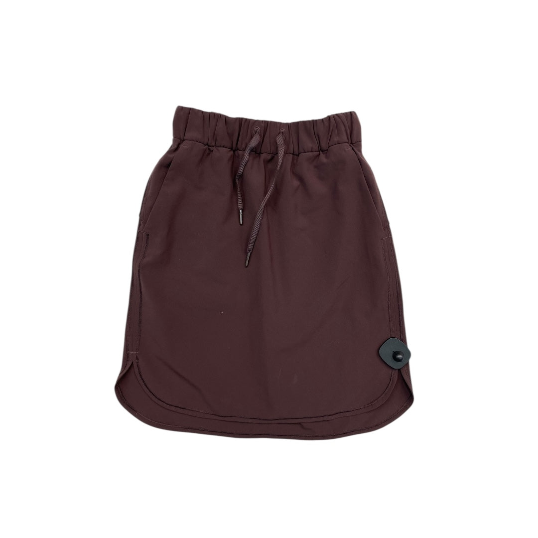 Athletic Skirt By Lululemon In Brown, Size:S