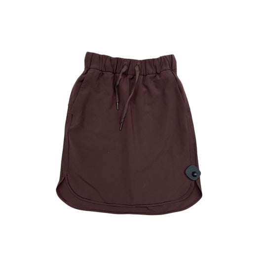 Athletic Skirt By Lululemon In Brown, Size:S