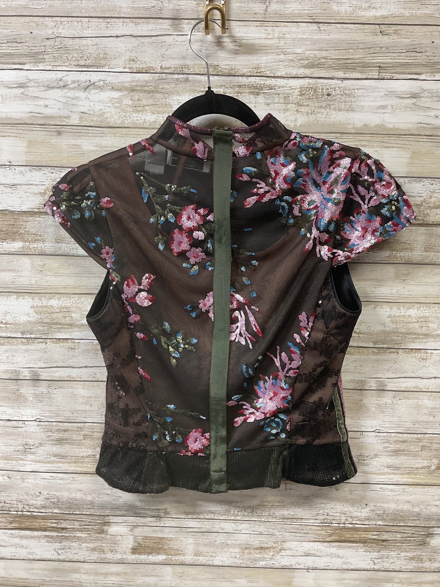 Top Ss By Cma In Black & Pink, Size:2