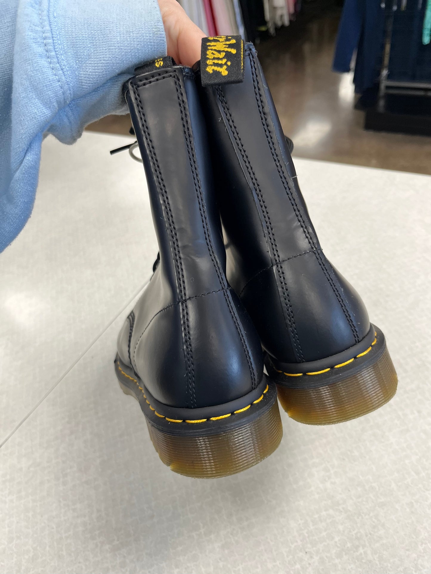 Boots Ankle Flats By Dr Martens In Black, Size:11