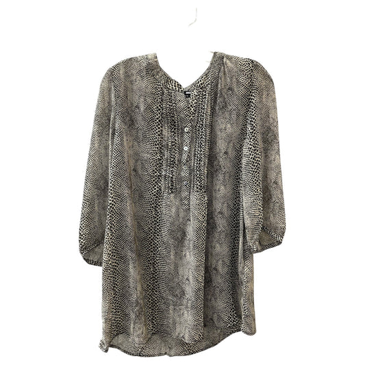 Blouse Ls By MAX BLOUSE In Animal Print, Size:18