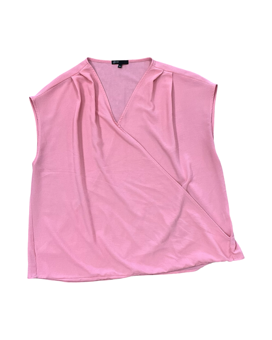 Top Sleeveless By Gibson In Pink, Size:1X