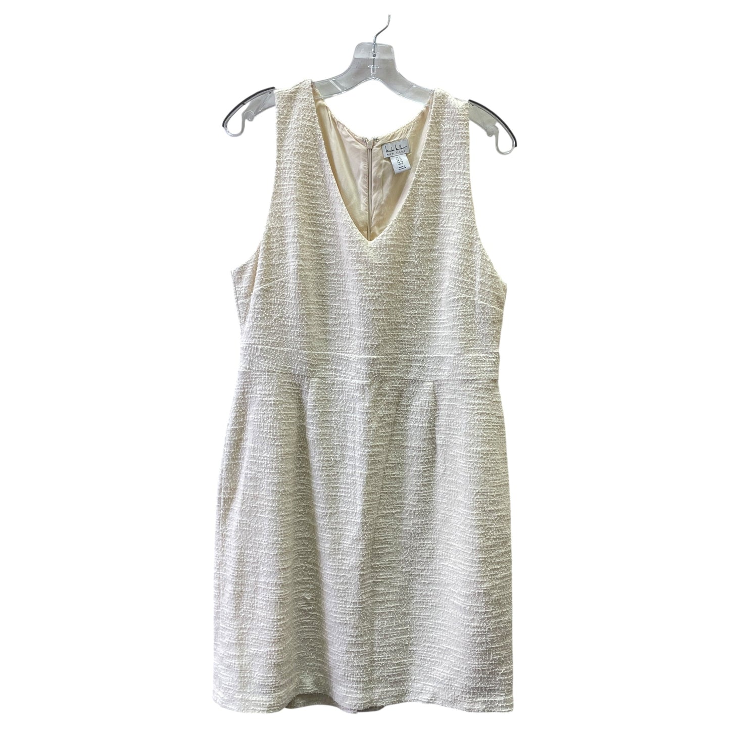 Dress Casual Maxi By Nicole Miller In Cream, Size:12