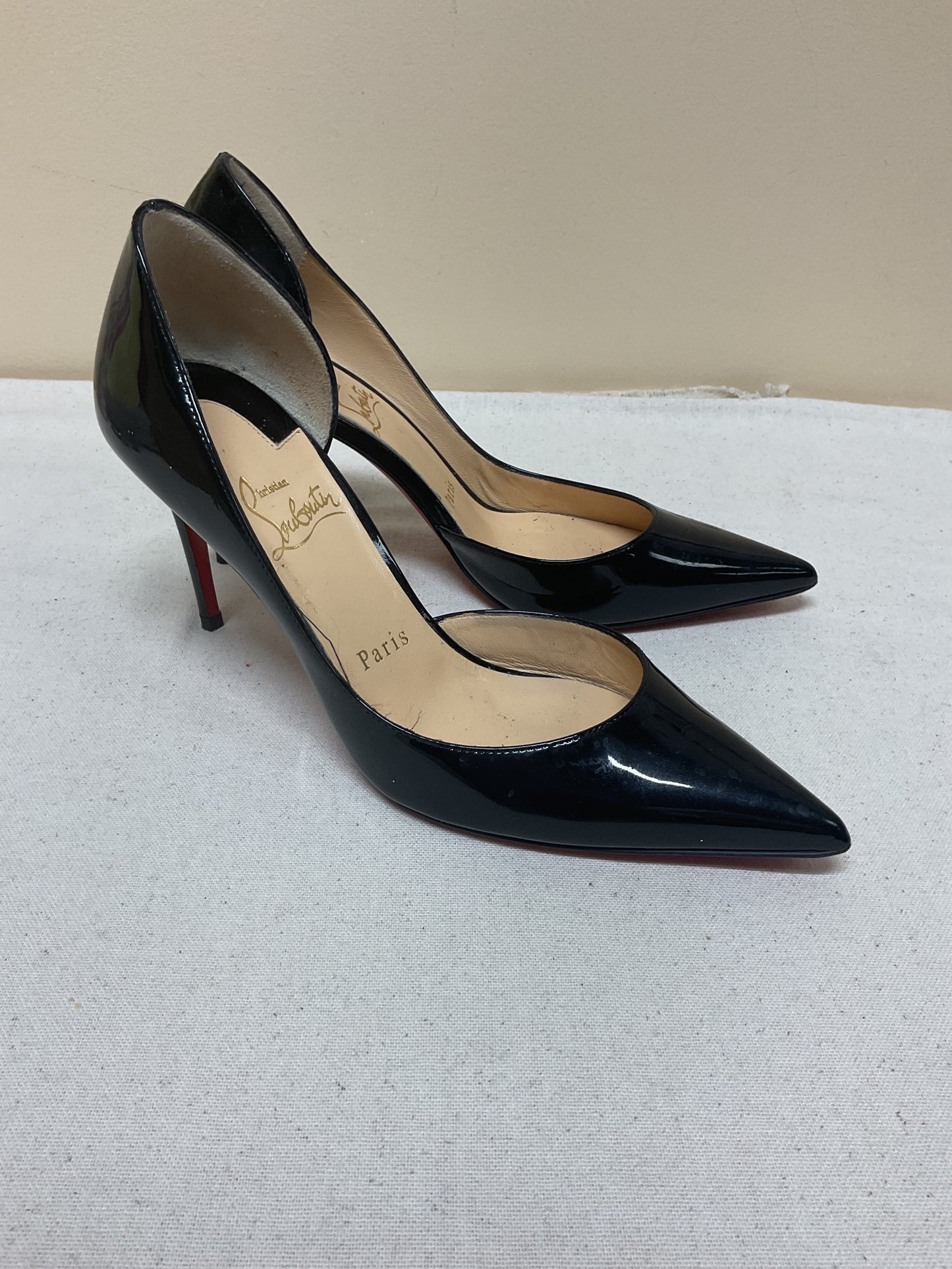 Shoes Luxury Designer By Christian Louboutin In Black, Size:5.5