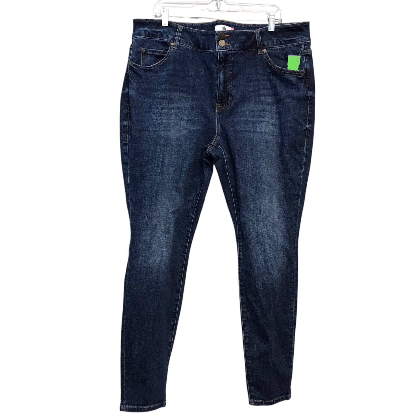 Jeans Skinny By Cabi In Blue Denim, Size:20